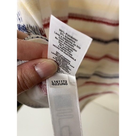 LuLaRoe Womens 2XL Tank Top Navy Blue Red Striped COCOA Round Neck NEW 732-17 - Picture 7 of 7